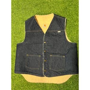 Vintage 80s Carhartt Vest Denim